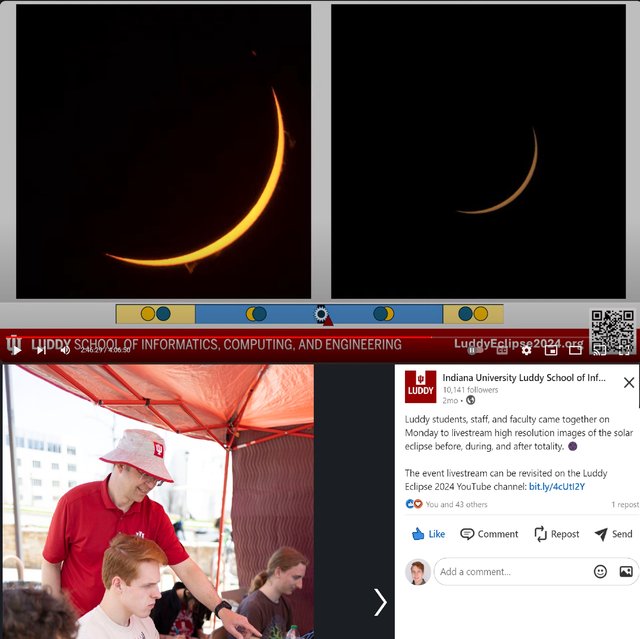 Luddy Scholars’ Eclipse Team Project Image